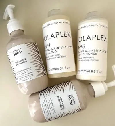 Comparaison de Bondi Boost et Olaplex sur mes cheveux abîmés