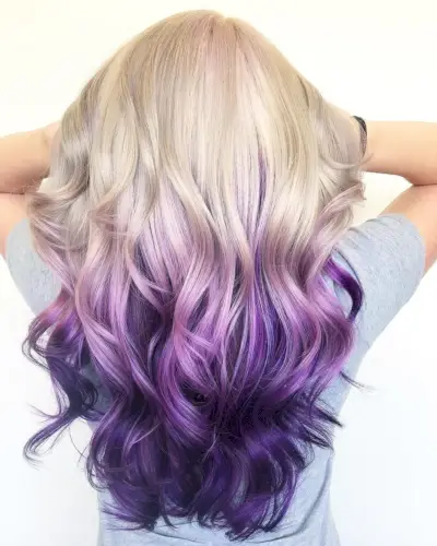 Purple ombre hair