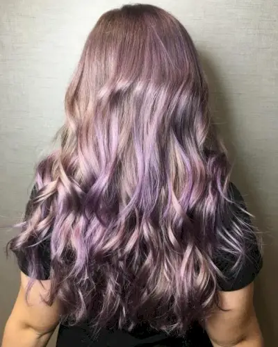 Metallic Purple Highlights