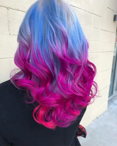 Blue and Pink