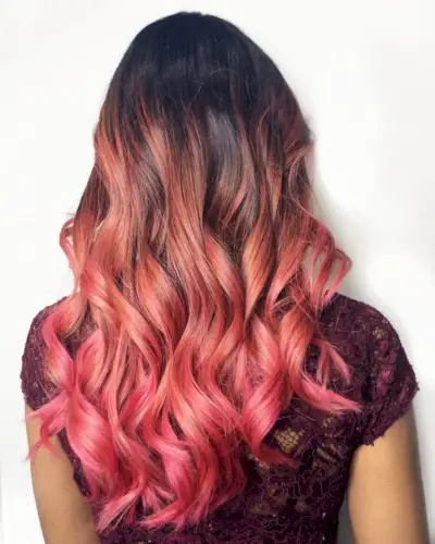 Strawberry and Pink ombré