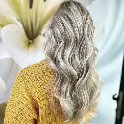 Classic Icy Platinum Blonde Highlights