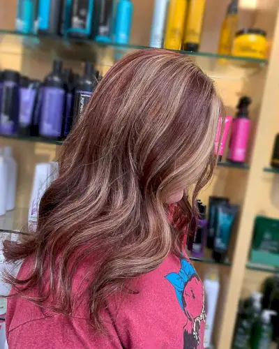 Red Hair With Blonde Highlights