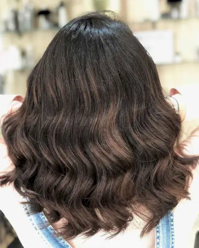 Medium mocha brown hair color