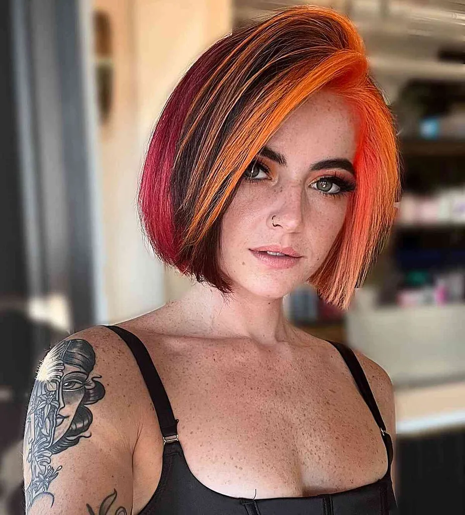 רעיונות לצבע שיער קצר בצבע יצירתי' title=