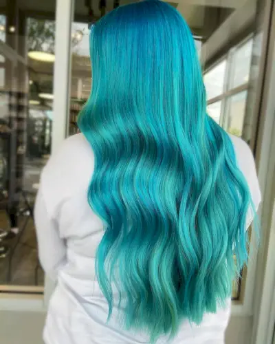Teal Mermaid Hair