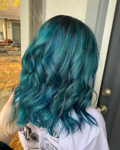 Greenish Teal Blue