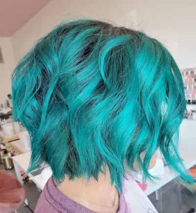 Short Teal Hair