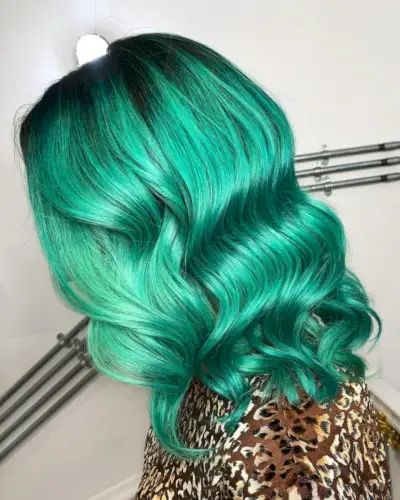 Metallic teal