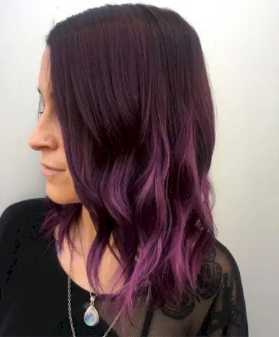 Dark to Light Purple Subtle Ombre