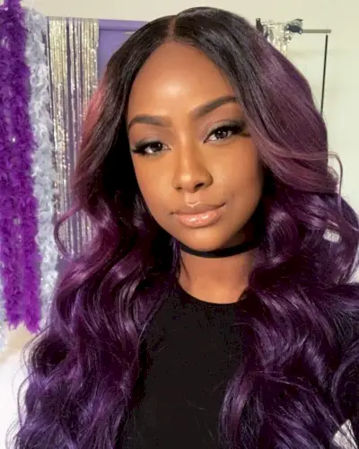 Vivid Dark Purple Hair Weave