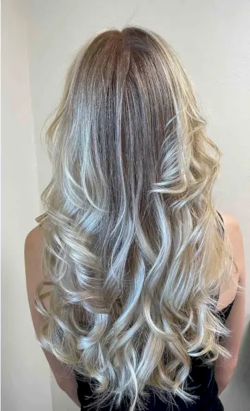 Reverse Balayage on Platinum Hair