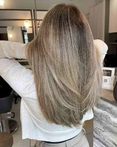 Reverse Balayage with Shadow Root