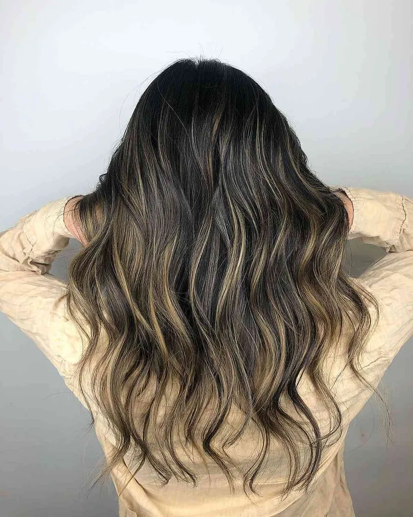 Balayage Loiro Moderno Parcial Foilayage' title=