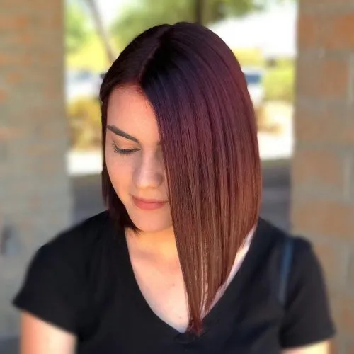 Subtil rød ombre' title=