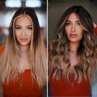 Dark Blonde Balayage for Dark Hair