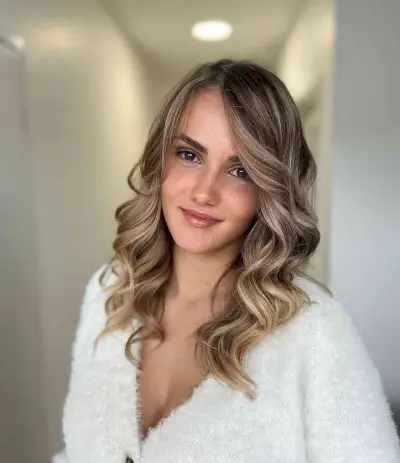 Dark Blonde Balayage with Babylights