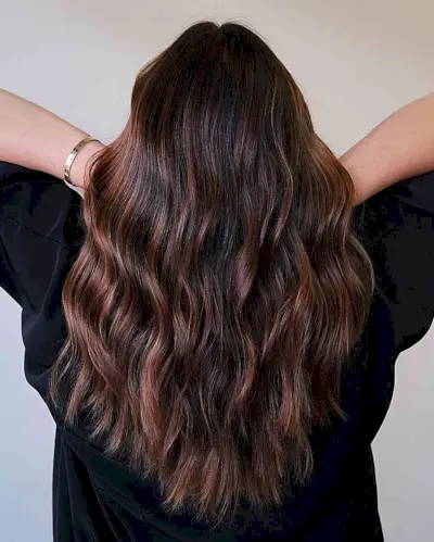 The Perfect Autumn Auburn Balayage