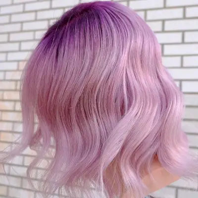 Pastel Purple Hair with Dark Roots