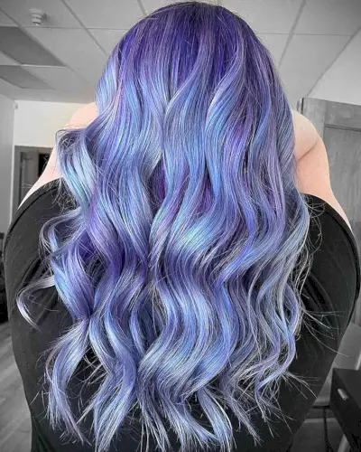 Pastel Blue and Purple