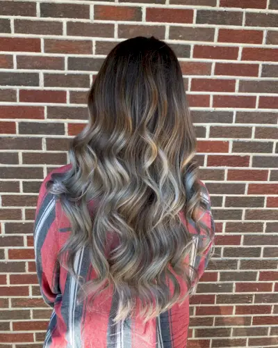 Caramel Silver Blonde Hair