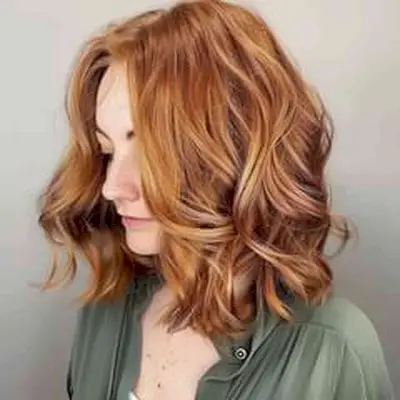 Caramel and Auburn Blonde Hair