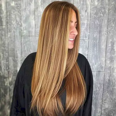 Caramel Highlights on Dirty Blonde Hair