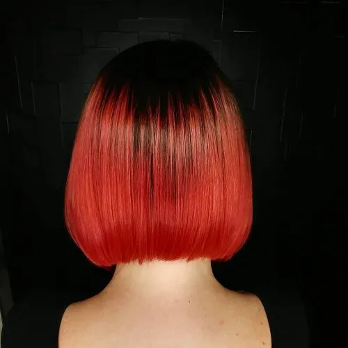 Strawberry Red ombre' title=