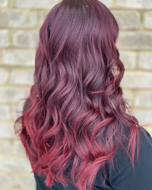 Merlot Wine Red ombre' title=
