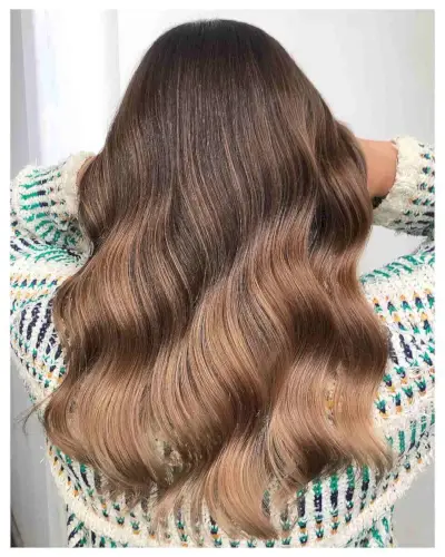 Ombre on Caramel Light Brown Hair