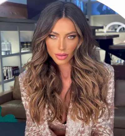 Long brown mousy hair for brunettes