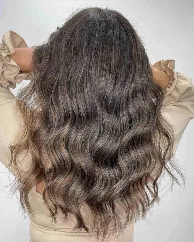 Soft Light Brown Ombre Balayage Highlights