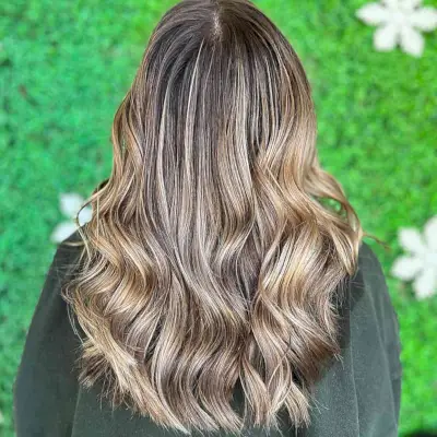 Icy Bronde Balayage Hair