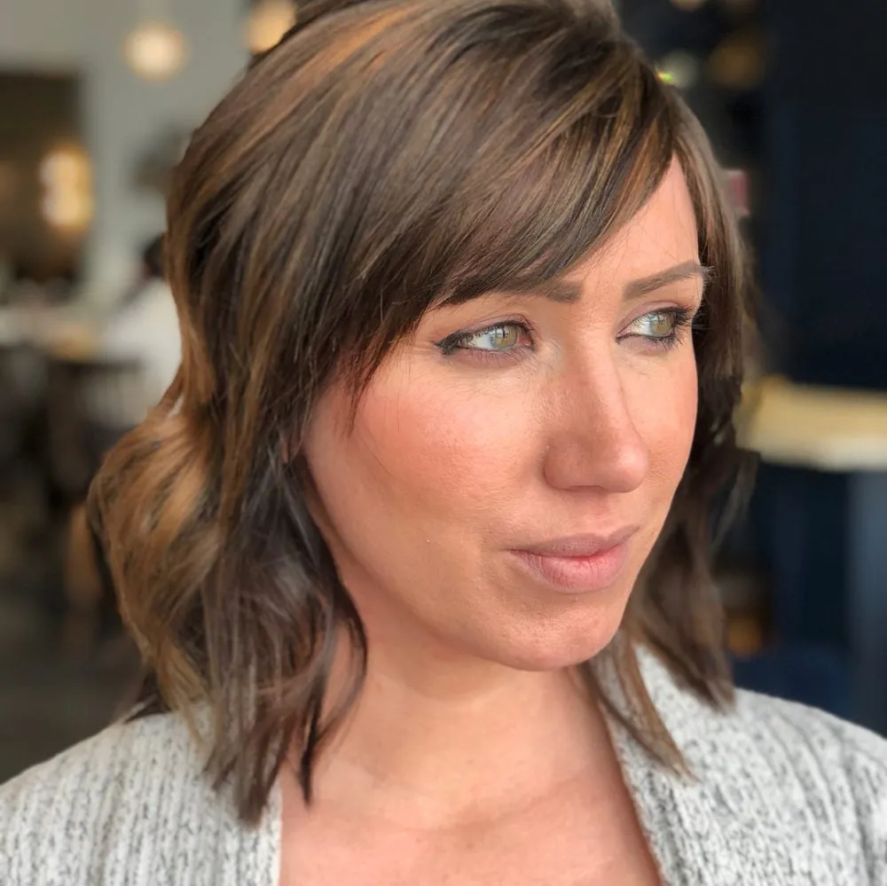 Sassy Babylight Foils & Caramel Highlights תסרוקת Balayage' title=