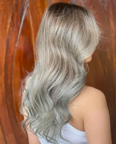 Stunning Silver Ash Blonde Hair Color