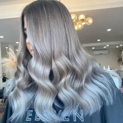 Smokey Brown to Dark Ash Blonde Ombre