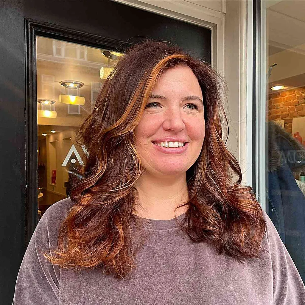 26 ideas modernas de color de cabello castaño rojizo Balayage' title=