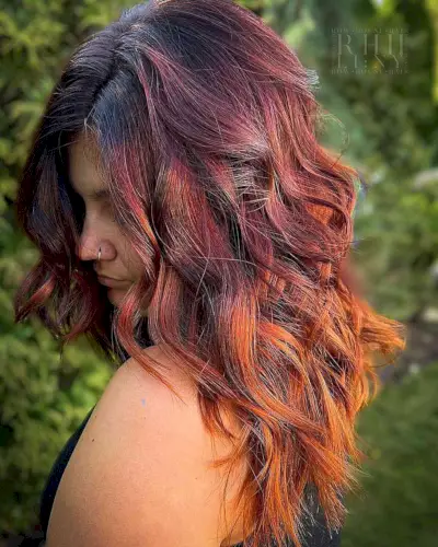Sunset-Inspired Red to Orange Ombre