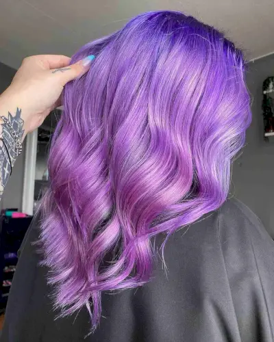 Dark to Light Purple Ombre
