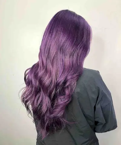 Purple with Pink Tint Hair Color