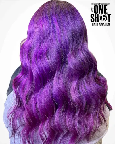 purple amethyst mermaid waves