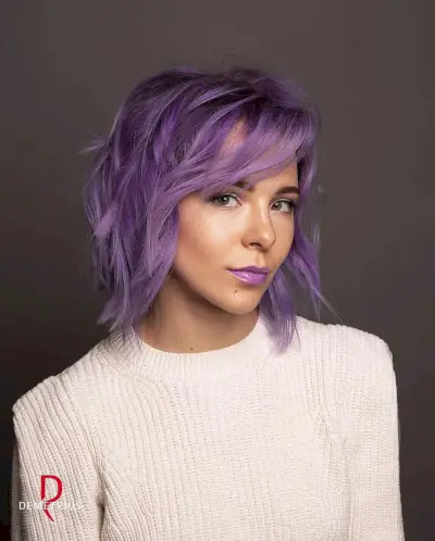 bright violet hair