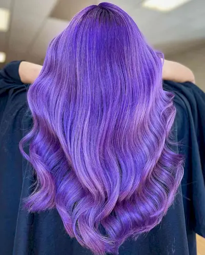 Amazing Amethyst Purple Hair Color for women with an edgy style