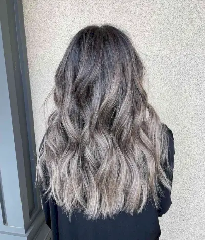 Ash Blonde Babylights with Balayage
