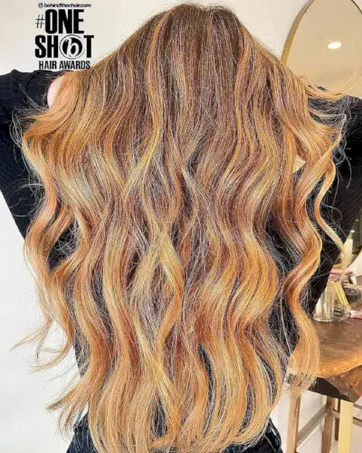 Delicious Strawberry Blonde Balayage