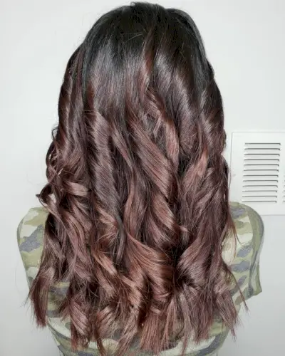 Dimensional Dark Red and Brown Hair Color