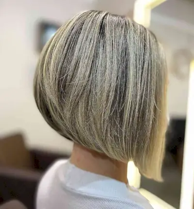 Dirty Blonde Balayage for a Short Bob Cut
