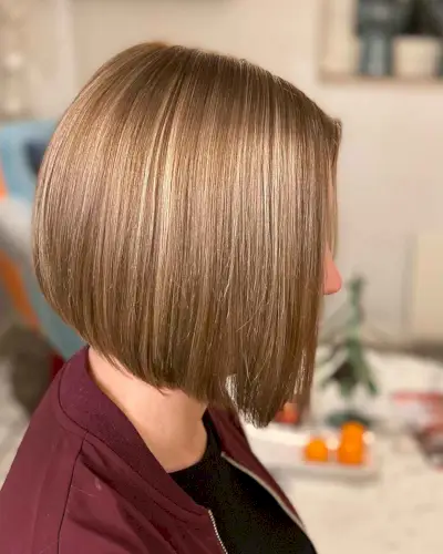 Light and Warm golden brown on Short Hair 