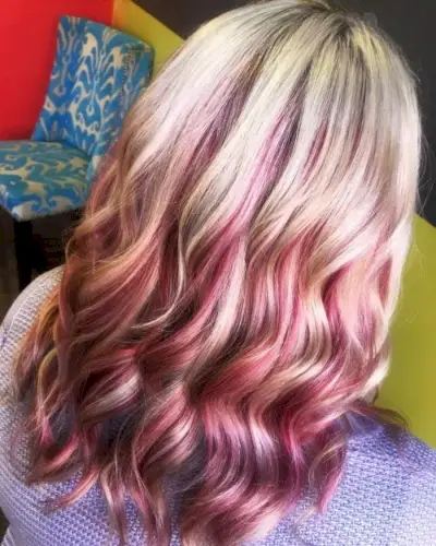 Must-try Creamy Blonde to Cherry Red Ombre