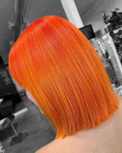 Very Bold and Solid Orange Hair